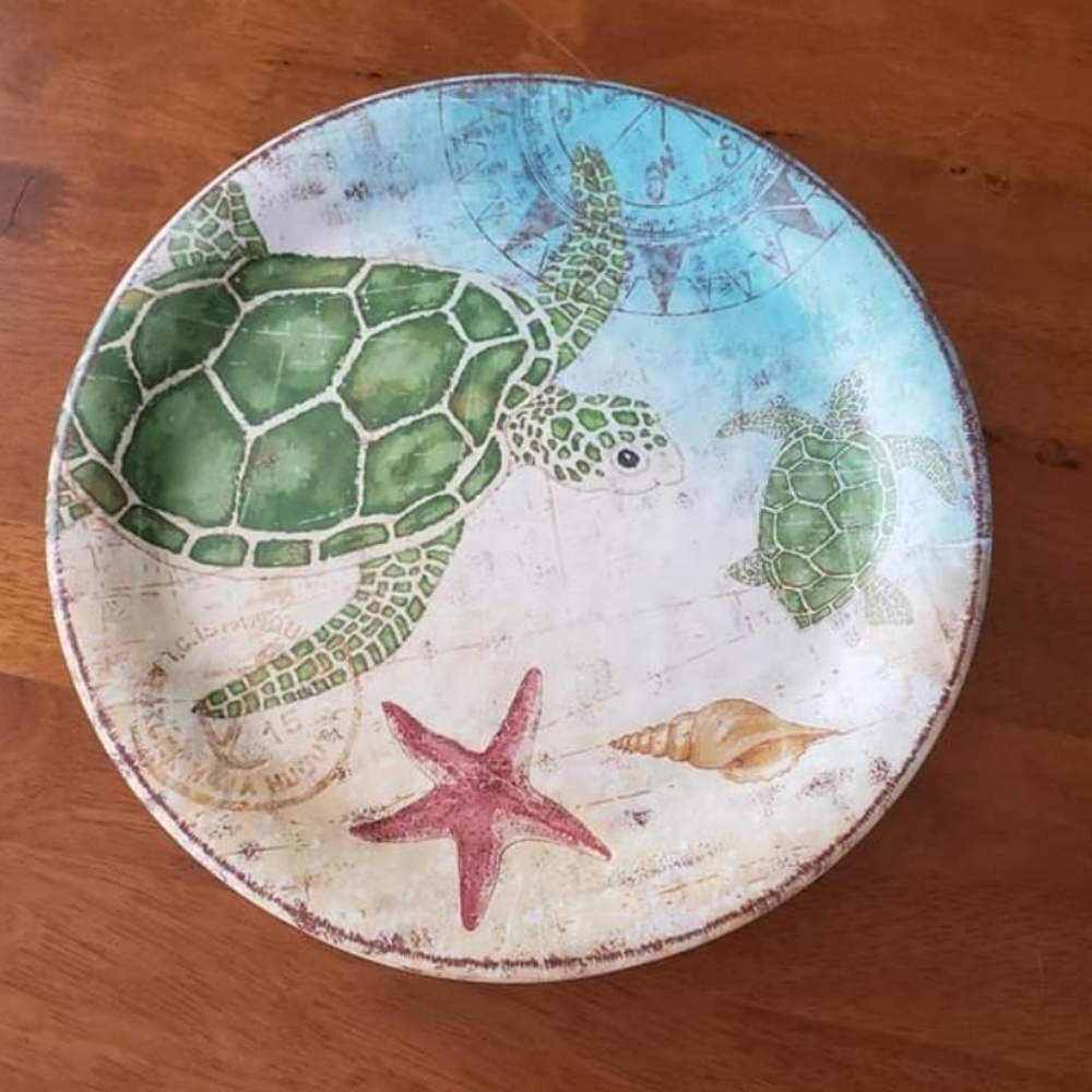Pier 1 Sea Turtle Coastal Plates